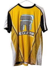 Rockstar Original Jersey Style Short Sleeve Shirt Size Large Mesh Blended Fabric