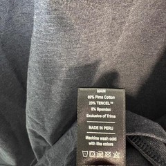 Public Rec Shirt Mens Medium Dark Heather Gray Long Sleeve Crewneck Pima Tencel
