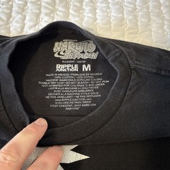 Naruto W/Symbols/Words Shippuden LST Black T-shirt Med Uni by Ripple Junction
