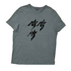 Michael Kors Men’s Gray Cotton T-Shirt 2XL Crew Neck Short Sleeve Solid