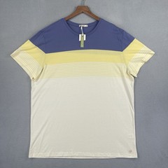 Marine Layer Shirt Men XL Blue Yellow Tee Short Sleeve Casual Lightweight NWT