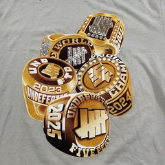 Undefeated Championship Rings S/S ‘23 ‘24 ‘25 Size L Beige Tee (Retail $45)