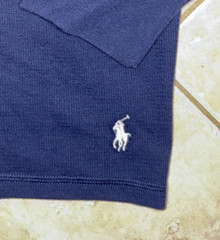 Polo Ralph Lauren Crew Neck Waffle Knit Sleep Shirt Mens XLT Navy w/ Pony NWT