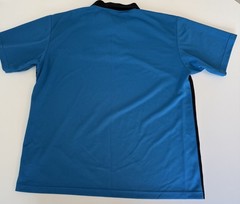 Vintage NASCAR Checkered Flag Sports Polo Shirt – Men’s Size M, Blue, 100% Polye