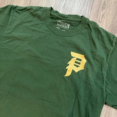 Primitive x Marvel Dr Doom Hoodie Mens M Green Gold Foil Skateboard Pullover