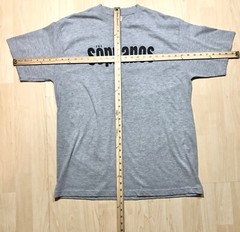 Vtg HBO The Sopranos Shirt L Gray TV Show Promo Tee Rare T-shirt Y2K EUC