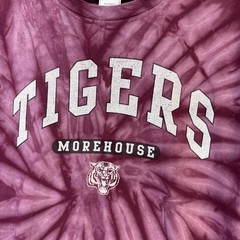 Tie Dye T Shirt Unisex XL Purple Spiral Tigers Summer Festival Rave Top