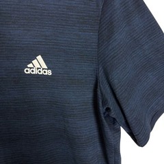 Adidas Climalite T-Shirt Mens Medium Blue Trefoil Logo Short Sleeve Performance