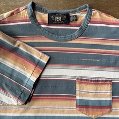 RRL Double R Ralph Lauren Striped Pocket T-Shirt Summer SS Men’s Small