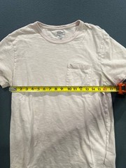 J. Crew T-Shirt Broken-In White 100% Cotton Pocket Casual Everyda Soft M A008968