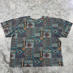 Vintage Merci Shirt Adult Large Aztec Geometric Southwestern Pattern 90s Boxy