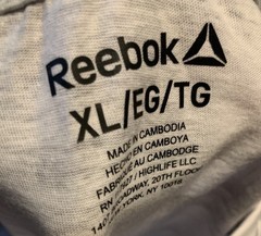 Reebok Men’s Gray & White Short Sleeve Camouflage T-Shirt Size XL NEW
