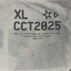 Beyonce CCT Official Tour Tee XL White Cowboy Carter Tour 2025 Merch NEW *spots