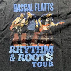 Rascal Flatts Tour T-Shirt Mens XL Black Rhythm Roots Concert 2017 Country Fair