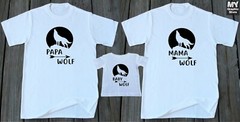 Wolf T-shirt Family Matching Tee Daddy Mommy Baby Grandpa Grandma Uncle Gift