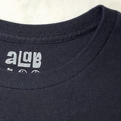 aLab T Shirt Black Large 100% Cotton Streetwear Bold Graphics Top Skate Rave o