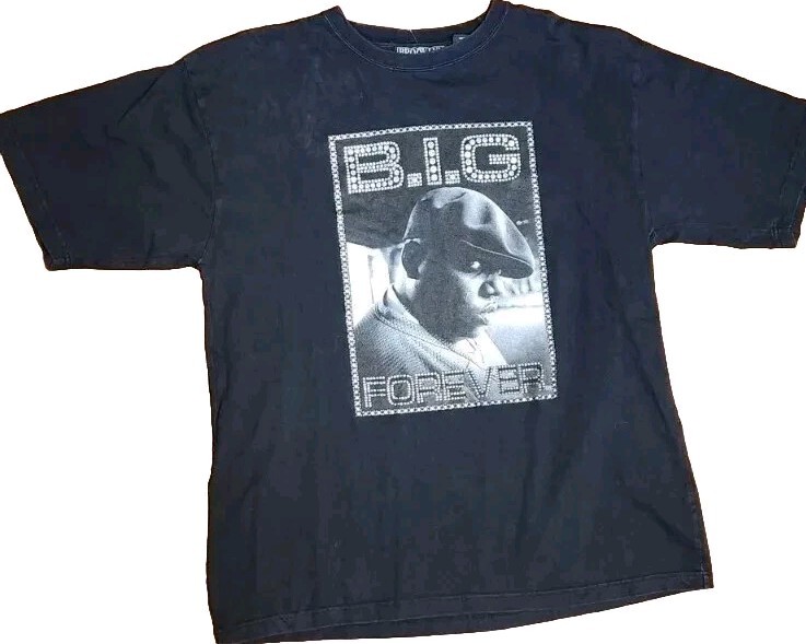2005 Brooklyn Mint BIG Forever Notorious Biggie T Shirt Men XL Hip Hop Rap RETRO