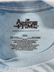 Adventure Time shirt Men’s 3XL Blue short sleeve Graphic T shirt Finn & Jake NEW