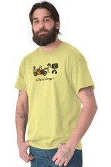 Life is Crap Motorcycle Speed Funny Shirt Cool Cute Gift Idea T Shirt