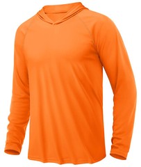 Men’s Outdoor Sun Block T-Shirt UPF 50+ Skin Protection Hiking Sport Hoodie Tops