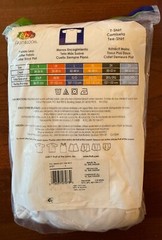 Vintage Fruit of The Loom Crew Neck White Cotton T-Shirt 3 Pack, size Large