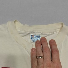 Vintage OG 1991 Helmet Strap It On Shirt Size XL Hanes BEEFY-T! Nirvana RARE