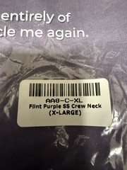 Fresh Clean Threads Flint Purple Crew Neck T-Shirt XL Short Sleeve New