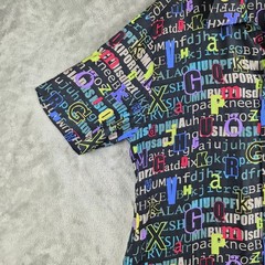 Haupt Shirt Mens XL Bold Graphic Alphabet AOP Lightweight Science Abstract Euro