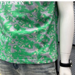 Men Camouflage Tie Dye Cotton Crew Neck T-Shirt Short Sleeve Casual Summer Tee