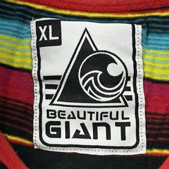 Beautiful Giant Tank Top Mens XL Striped Baja Surf Skate Beach Sleeveless