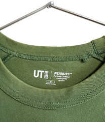 UNIQLO UT Peanuts Charlie Brown Raglan T-Shirt Green Men’s M Vintage Style