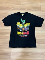 BAPE x Dragon Ball Z Baby Milo Super Saiyan & Cell Tee Black Size Large
