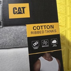 Caterpillar Mens 4-Pack Tanks Tops Undershirts Cotton Blend CAT XL New