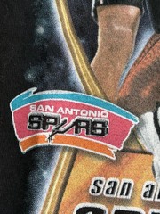 Vintage 1999 Pro Player NBA Finals NY Knicks San Antonio Spurs Tee Sz. 2X Black