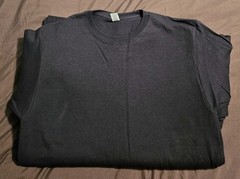 M & O Gold Soft Touch Black Crew Neck T-shirts Lot Of 12 Adult Size Small