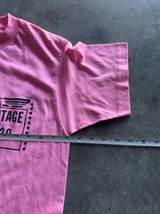 Vintage 80s USPS Postage Stamp Georgia Eagle Graphic T Shirt Pink Size Large