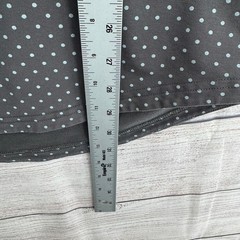 BYLT Drop Cut Lux Polka Dot Short Sleeve T-Shirt Mens XL Gray Stretch Round Hem