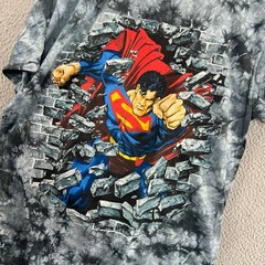 Vintage Superman Shirt Mens XL Tie Dye 90s 1997 DC Comics Superhero Streetwear