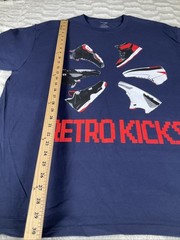 Jordan XL Navy Blue Retro Kicks Sneakers Graphic T shirt New Without Tags
