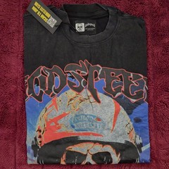 Godspeed New York Racing Skull Graphic Tee Faded Black Mens Large NWT Shirt