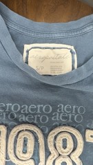 This blue Aéropostale crewneck t-shirt features a large “1987” Size S