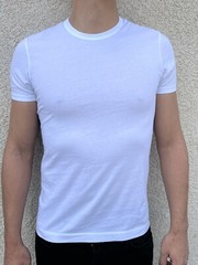 NWT Men Buck Mason 100% Pima COTTON Classic Straight Hem White T-Shirt Tee