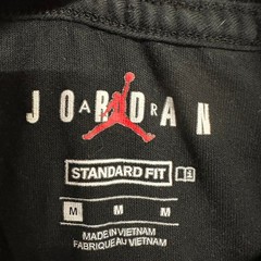 Jordan T-Shirt Mens Size M Black Standard Fit Jumpman Logo Short Sleeve Cotton