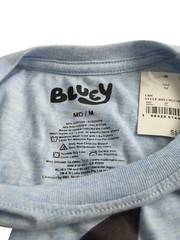 Bluey Bingo Blue Heather Short Sleeve Graphic T-Shirt Unisex Med.NWT