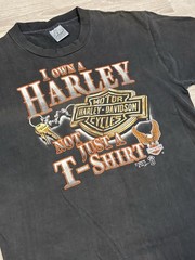 Vintage Harley Davidson Tee 3D Emblem 1988 Size M Motorcycle Biker Single Stitch