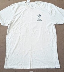 Rip Curl Staple T-Shirt Standard Fit White Made With Aloha Graphic Size XL- New