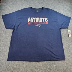 NFL Team Apparel New England Patriots Mens 3XL Navy Blue Graphic Tee New NFL