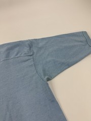 Vintage Stedman Shirt Mens Large Blue Blank Crewneck Short Sleeve Tee Basic