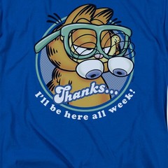 Garfield Performing Licensed Adult Unisex T-Shirt Regular Fit Tee SM-3X