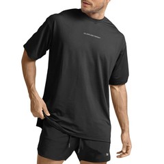 Men’s Fashion Workout T-Shirt Casual Short Sleeve Plain T Shirts Loose Athlet…